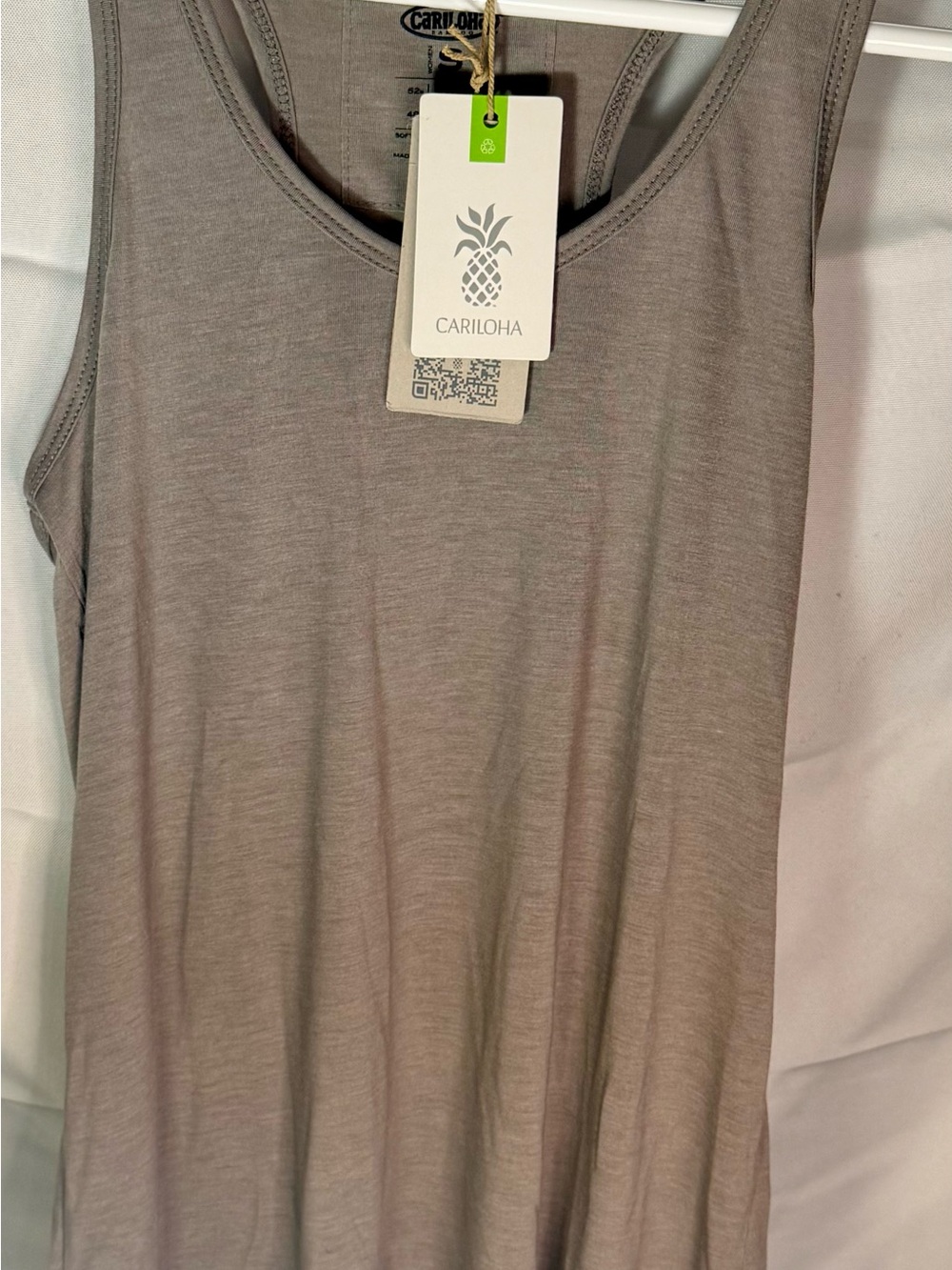 Cariloha Women's Taupe Scoop Neck Tank - Everyday Lightweight Layer
